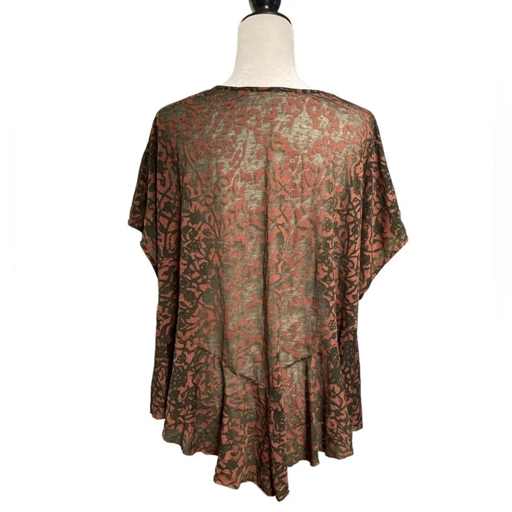 Peruvian Connection anatolia burnout short sleeve top XL - Picture 10 of 10